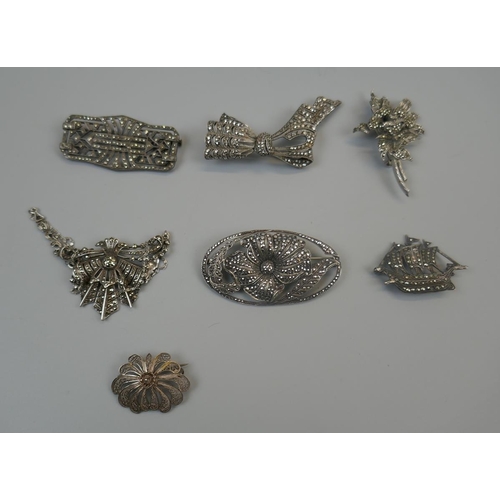 87 - Collection of Marcasite jewellery