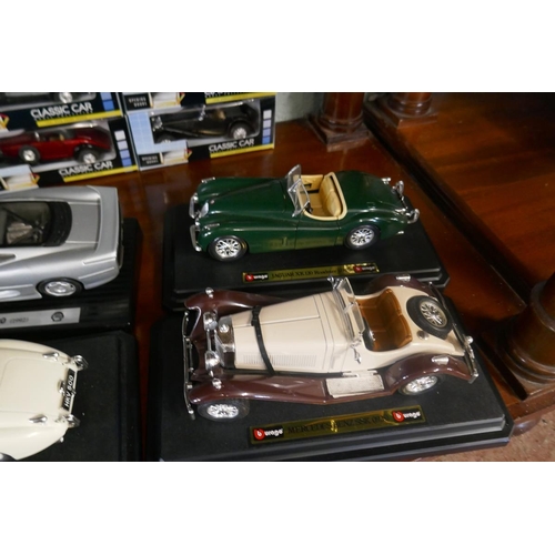 Collection of classic car scale models buy Burago
