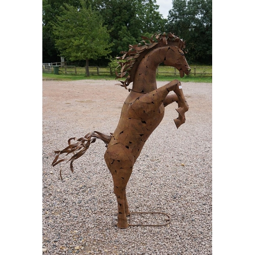 318 - Large metal art Horse - Approx height: 165cm