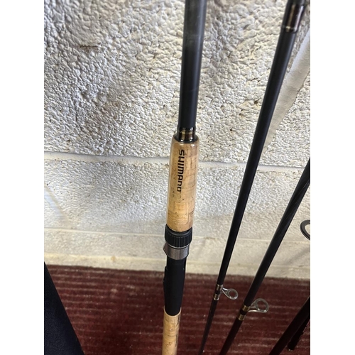 333 - Coarse fishing rods - Shimano Exage STC 330H in original tube, Shakespeare Ugly Stick 2 piece in ori... 