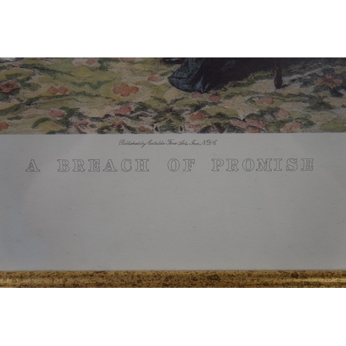 352 - Pair of Dendy Sadler coloured prints - The New Will & The Breach of Promise