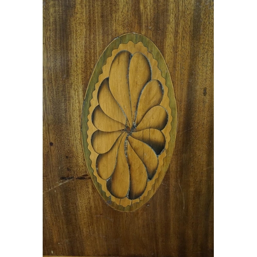 354 - Inlaid antique mahogany cabinet - Approx size: W: 55cm D: 46cm H: 83cm