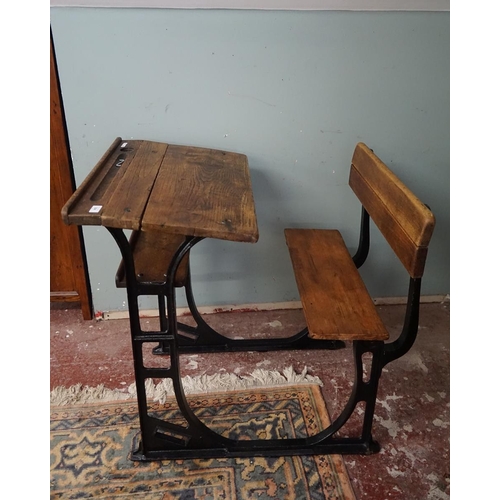 394 - Victorian school desk originally from Bromsgrove school