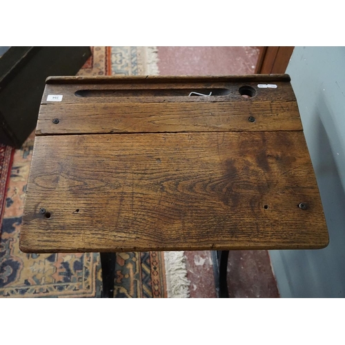 394 - Victorian school desk originally from Bromsgrove school