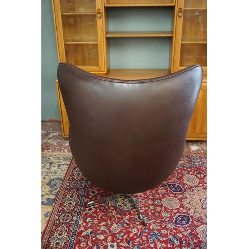 397 - 60's retro reclining swivel egg chair