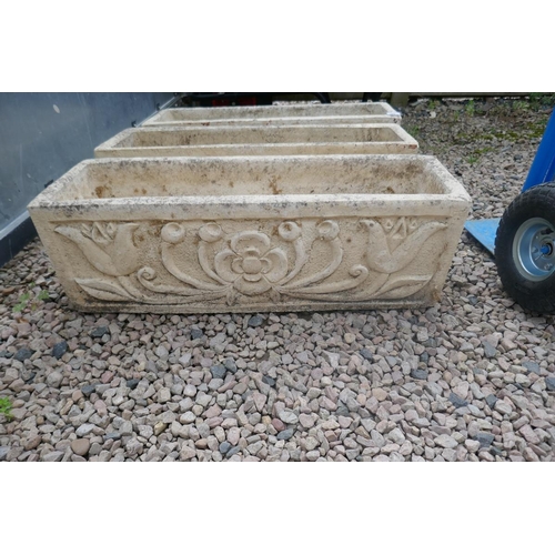 465 - 3 stone trough planters