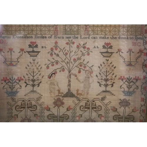 428 - Fine Scottish Sampler dated 1808 - Approx size: 36cm x 45cm