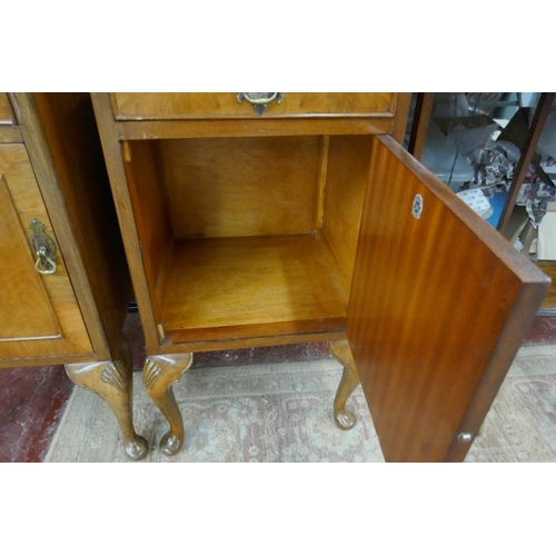 208 - Pair of walnut bedside cabinets