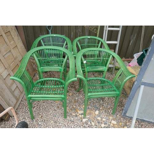 388 - Set of 4 garden patio chairs