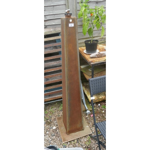 398 - Metal obelisk - Approx height 144cm