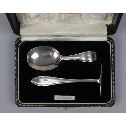 4 - Hallmarked silver pusher set