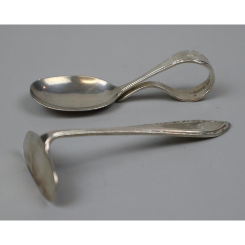 4 - Hallmarked silver pusher set