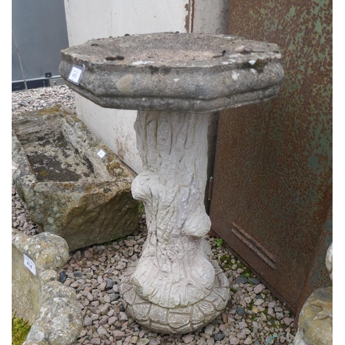 415 - Stone birdbath - Approx Height 71cm