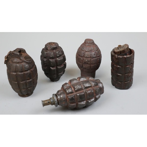 107 - Collection of grenades - deactivated
