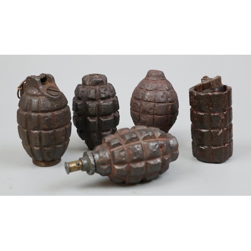 107 - Collection of grenades - deactivated