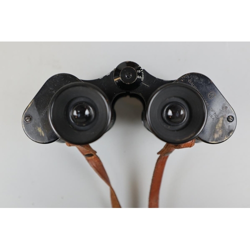 137 - American military binoculars 6 x 30 - Bausch & Loms optical co Rochester N.Y USA in original cas... 