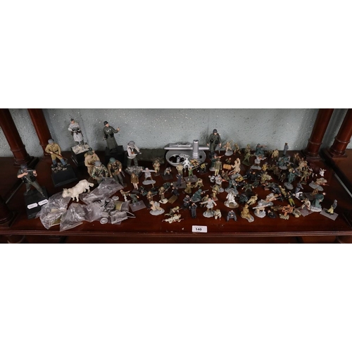 140 - Collection of military figurines etc.