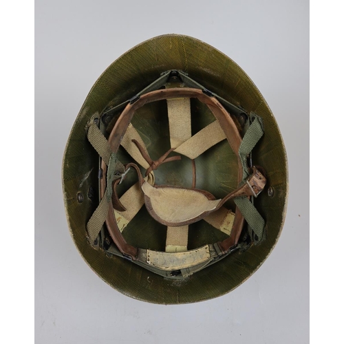 141 - Vietnam M1 helmet line MIV special recon forces. Name A. M. Stay 58183 10/TS