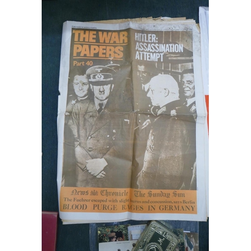 152 - WW2 ephemera to include photos, newspapers etc