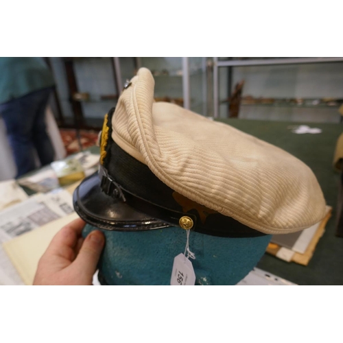 156 - Genuine Kreigsmarine U-boat cap in white (every day use)