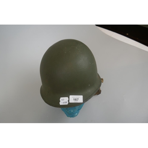 167 - 1953 American issue military helmet