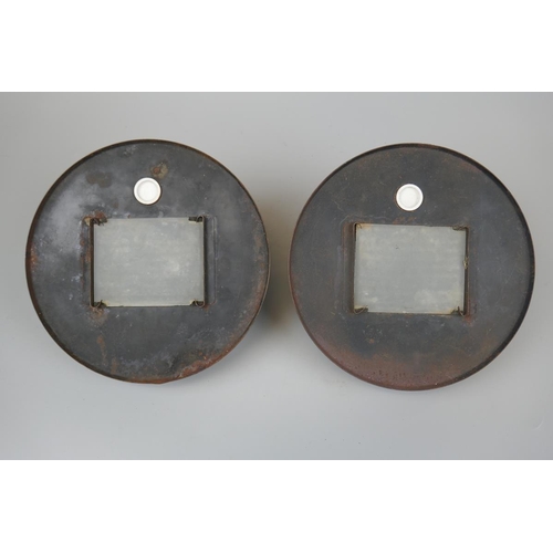 175 - 2 WW2 blackout headlight lens