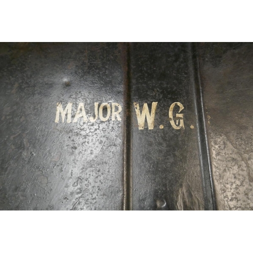 177 - WW2 ammo box marked Major W.G. Price