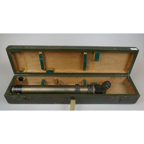 180 - Telescope sighting No9 Mark II 1918 in original box with lenses and clamps