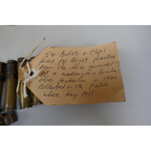 182 - Collection of WW2 shells and cartridges