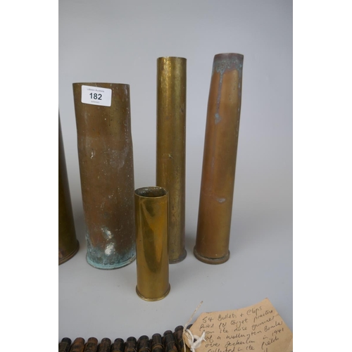 182 - Collection of WW2 shells and cartridges