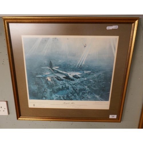 188 - Signed L/E print by Terrance Cuneo - Mosquito Mk VI dropping markers on Gestapo headquarters 