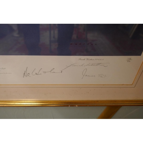 191 - Signed L/E print by Frank Wootton - Lancaster published to mark the 50th anniversary of the maiden f... 