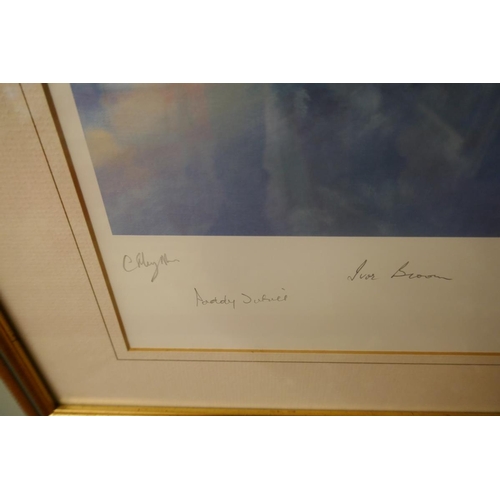 192 - Signed L/E print by Frank Wootton - Mosquito published to mark the 50th anniversary of the maiden fl... 