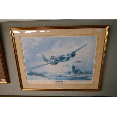 194 - Signed L/E print by Frank Wootton - 'A Blenheim will fly again'