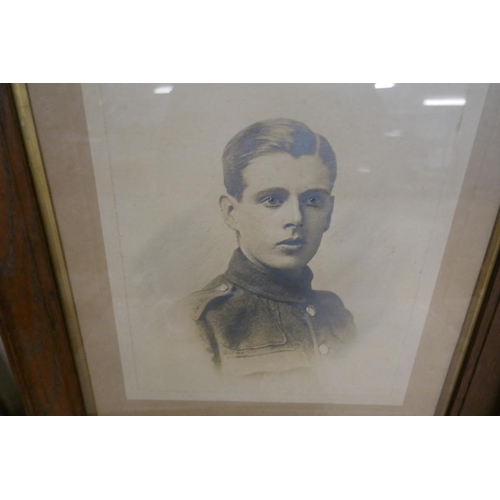 197 - Photo of gentleman in uniform together with family photographs