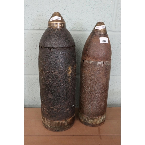 208 - Dopp.z.92 artillery shell together with another