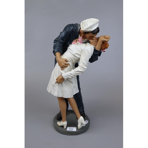 215 - Figurine based on V-J Day in Times Square as photographed by Alfred Eisenstaedt that portrays a U.S.... 