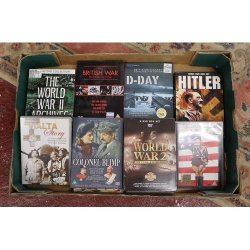 234 - Collectrion of new and used military DVDs