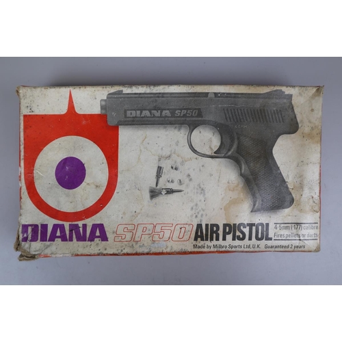 237 - Diana SP50 air pistol in original box