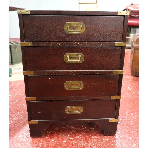 247 - Campaign chest of 4 drawers