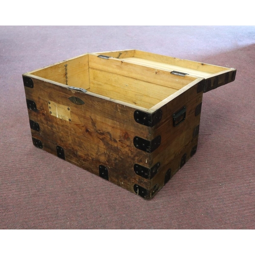 249 - Wooden military trunk