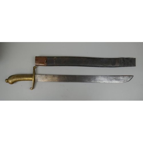 319 - Pioneer short sword in scabbard