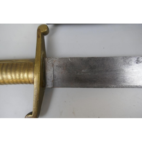 319 - Pioneer short sword in scabbard