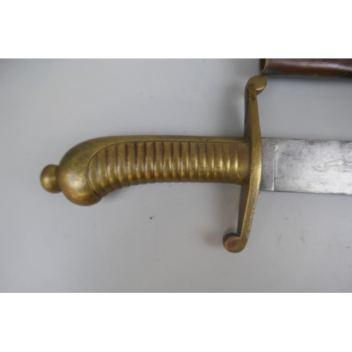 319 - Pioneer short sword in scabbard