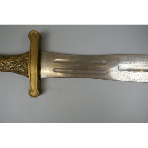 320 - Pioneers eagle handled short sword in sheath