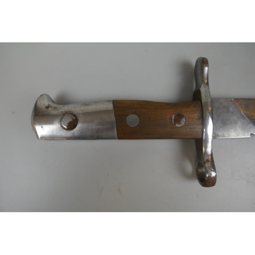 328 - Swiss army saw back bayonet