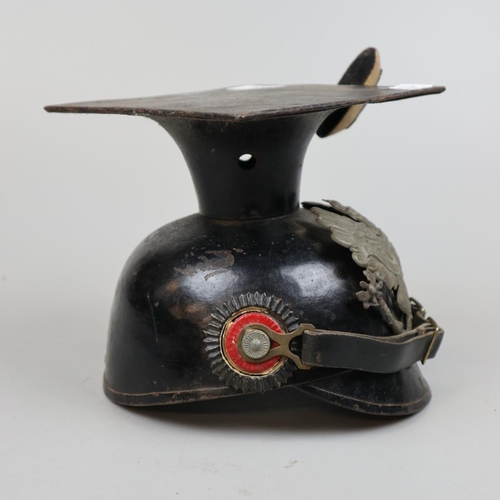 352 - German Prussian Imperial Ersatz Uhlan Chapka, German Pickelhaube Helmet