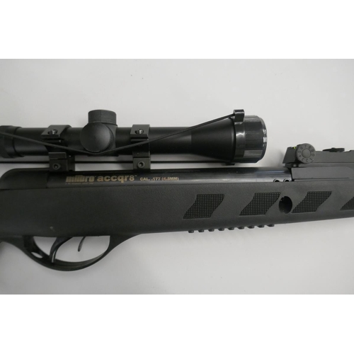 359 - Milbro .177 air rifle as new with telescopic sight in bag