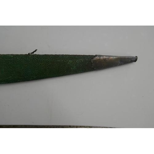 364 - Afghan khyber sword with Shagreen scabbard