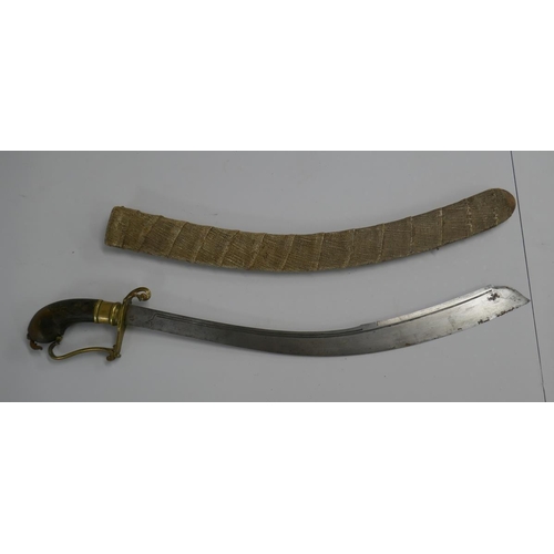 368 - Curved sword in sheath possibly Ottoman Empire